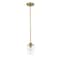 Z-Lite Joliet 1 Light Mini Pendant, Olde Brass & Clear 473MP-OBR - alternate 2